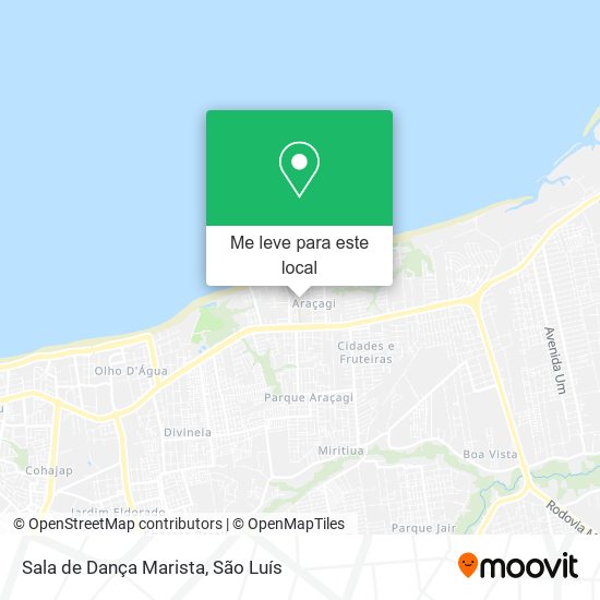 Sala de Dança Marista mapa