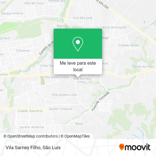 Vila Sarney Filho mapa