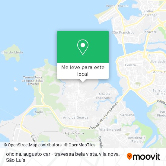 oficina, augusto car - travessa bela vista, vila nova mapa