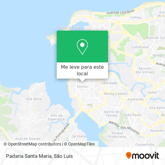 Padaria Santa Maria mapa