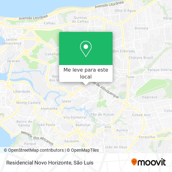 Residencial Novo Horizonte mapa