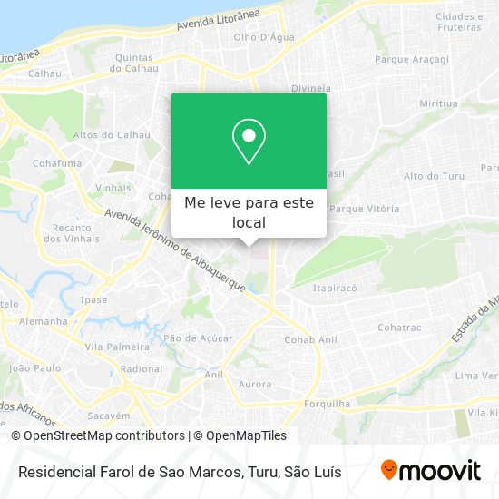 Residencial Farol de Sao Marcos, Turu mapa