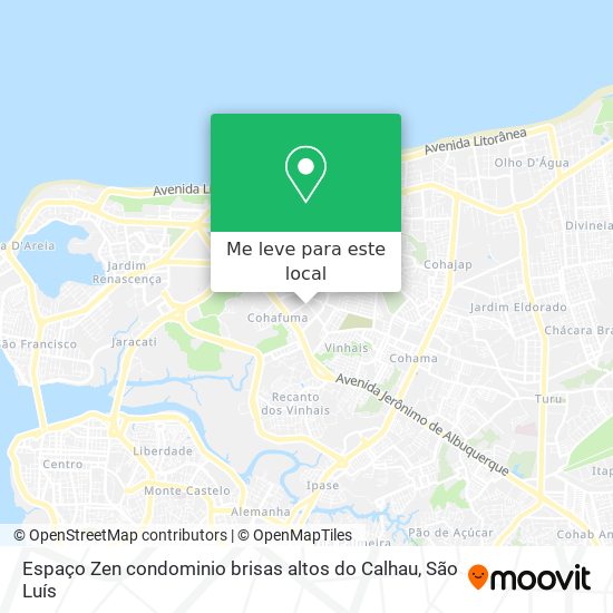 Espaço Zen condominio brisas altos do Calhau mapa