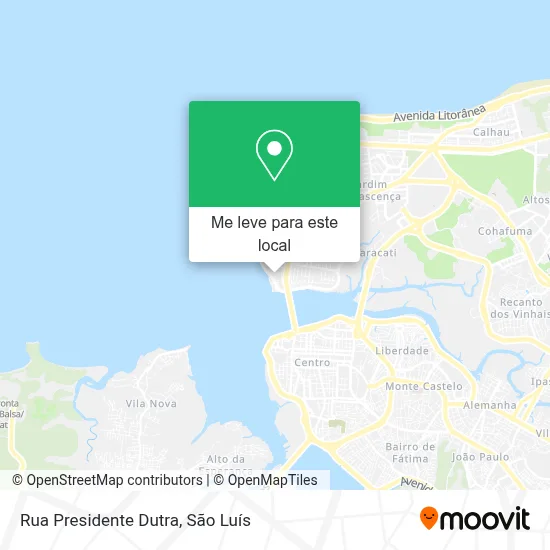 Rua Presidente Dutra mapa