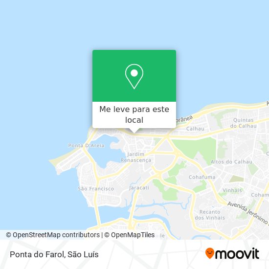 Ponta do Farol mapa