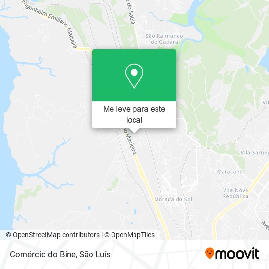 Comércio do Bine mapa