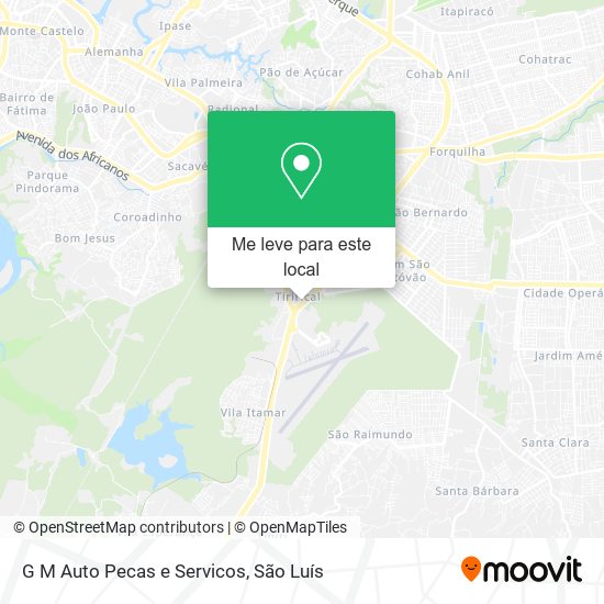 G M Auto Pecas e Servicos mapa
