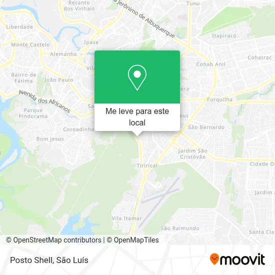 Posto Shell mapa