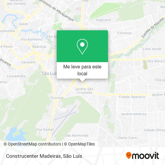 Construcenter Madeiras mapa