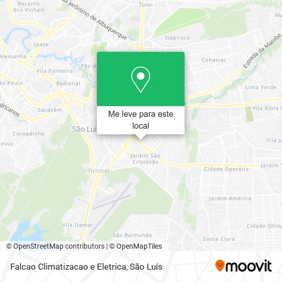 Falcao Climatizacao e Eletrica mapa