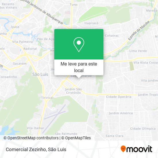 Comercial Zezinho mapa