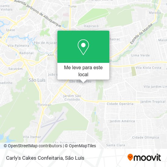 Carly's Cakes Confeitaria mapa