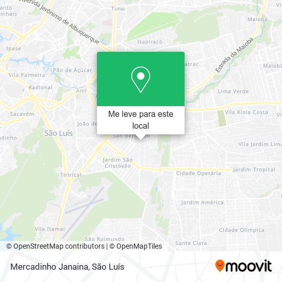 Mercadinho Janaina mapa