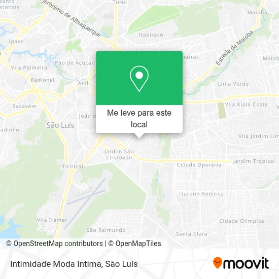 Intimidade Moda Intima mapa