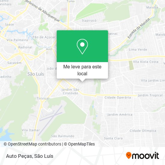 Auto Peças mapa