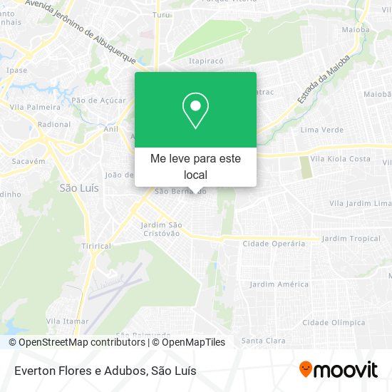 Everton Flores e Adubos mapa