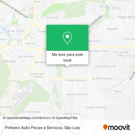 Pinheiro Auto Pecas e Servicos mapa