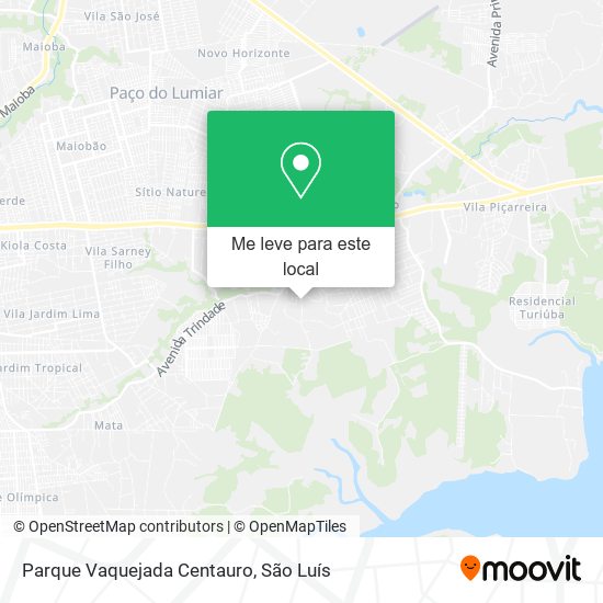 Parque Vaquejada Centauro mapa