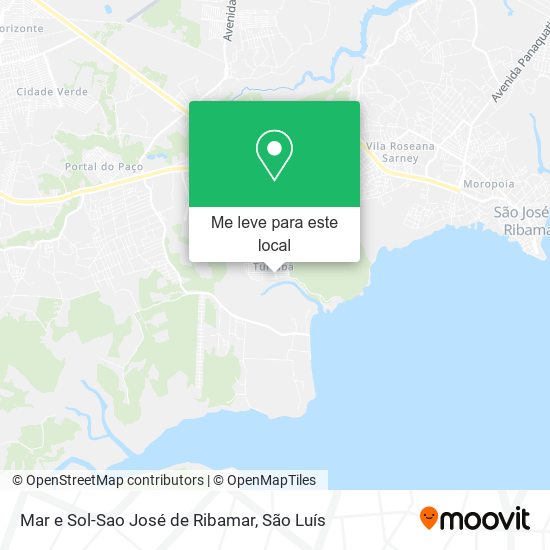 Mar e Sol-Sao José de Ribamar mapa