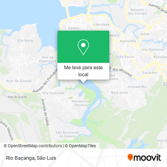 Rio Baçanga mapa