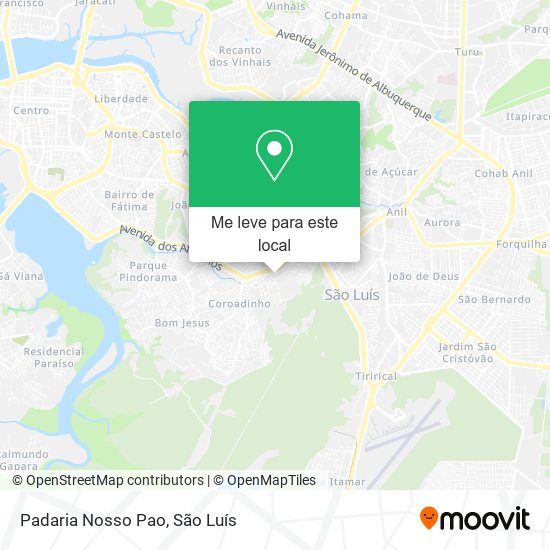 Padaria Nosso Pao mapa