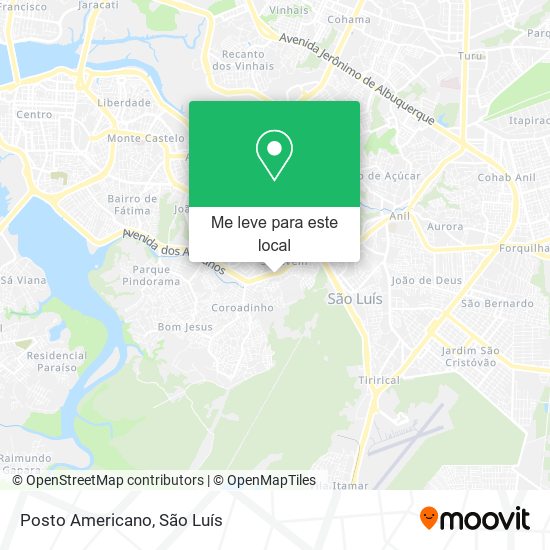 Posto Americano mapa