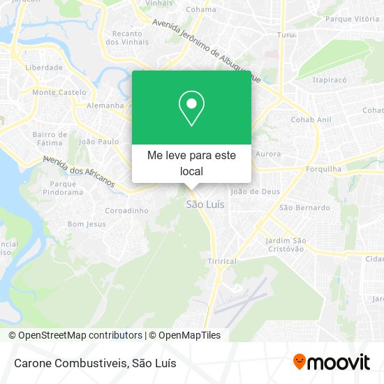 Carone Combustiveis mapa