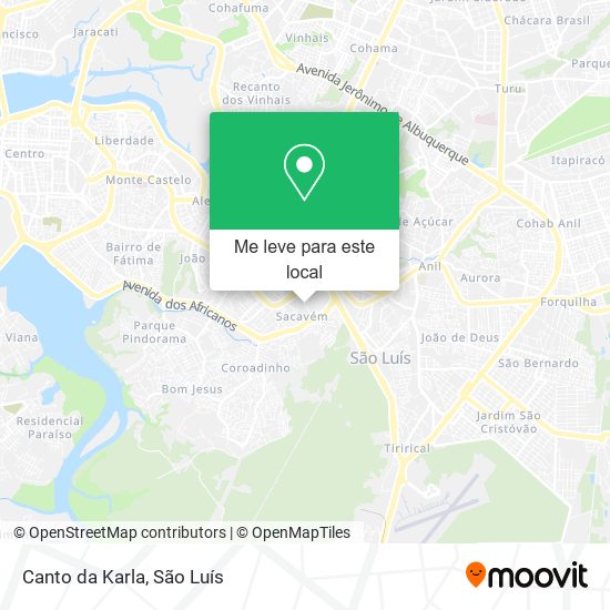 Canto da Karla mapa