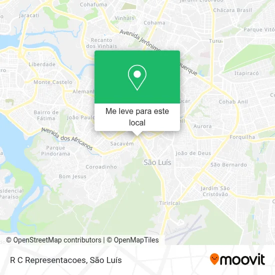 R C Representacoes mapa