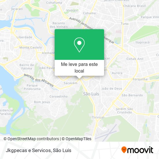 Jkgpecas e Servicos mapa