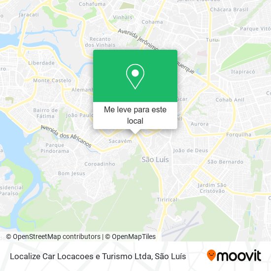 Localize Car Locacoes e Turismo Ltda mapa