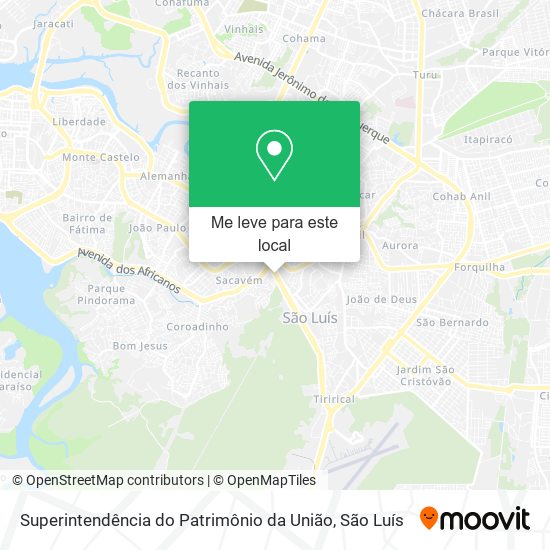 Superintendência do Patrimônio da União mapa