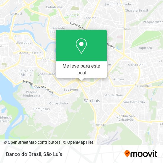 Banco do Brasil mapa