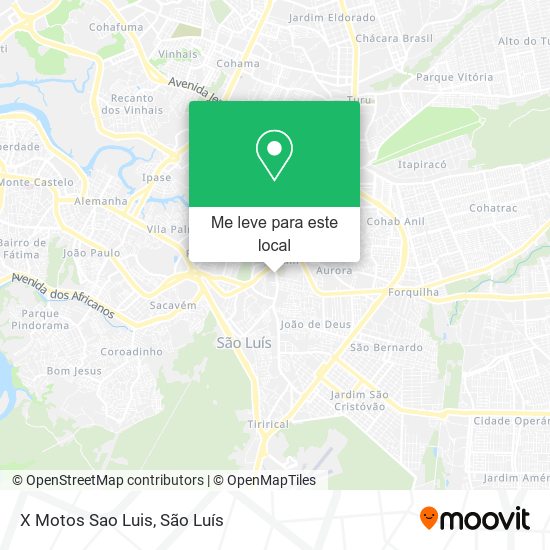 X Motos Sao Luis mapa