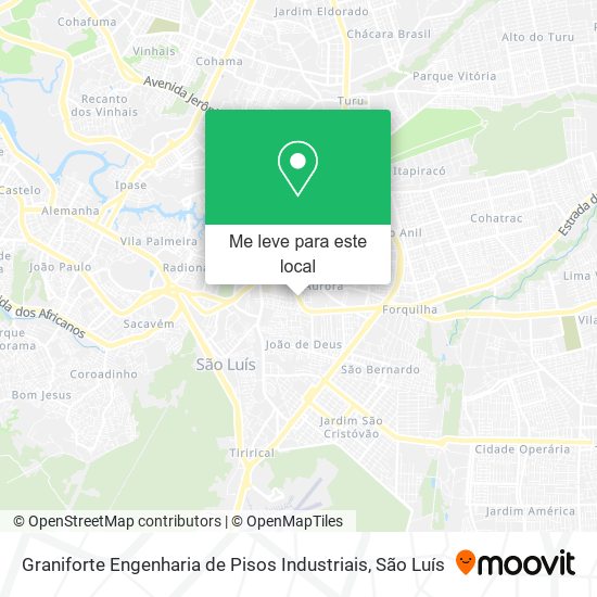 Graniforte Engenharia de Pisos Industriais mapa