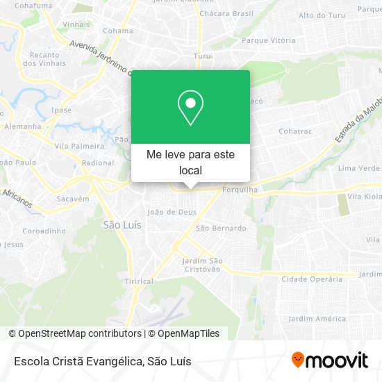 Escola Cristã Evangélica mapa