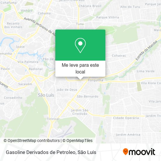 Gasoline Derivados de Petroleo mapa