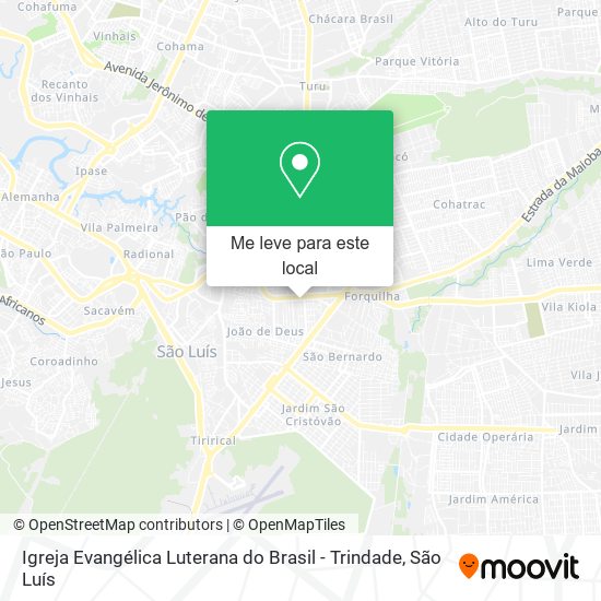 Igreja Evangélica Luterana do Brasil - Trindade mapa