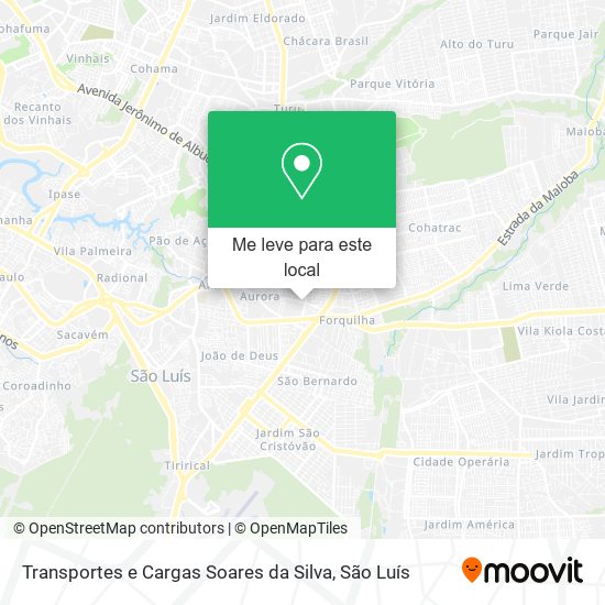 Transportes e Cargas Soares da Silva mapa