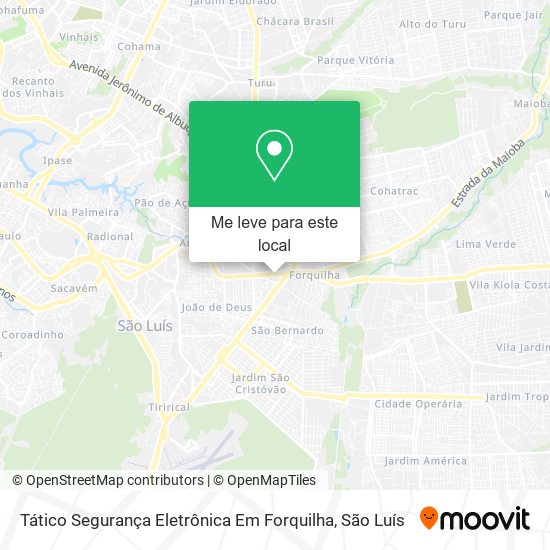 Tático Segurança Eletrônica Em Forquilha mapa