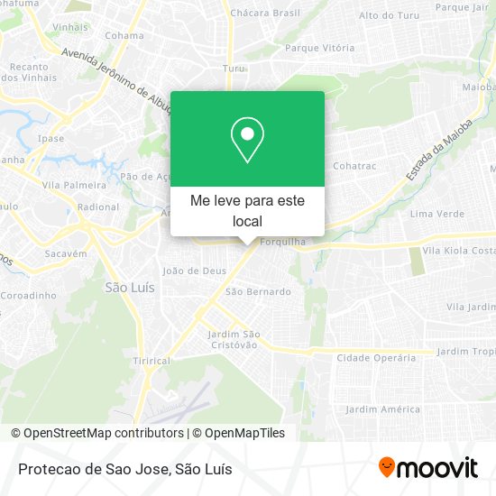 Protecao de Sao Jose mapa