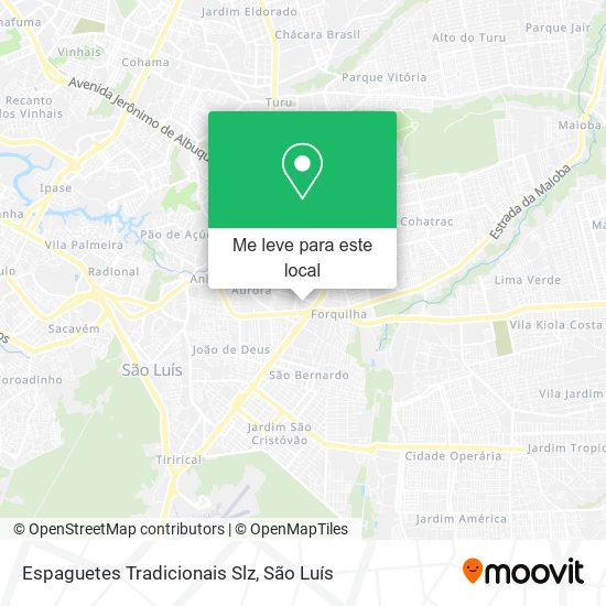 Espaguetes Tradicionais Slz mapa
