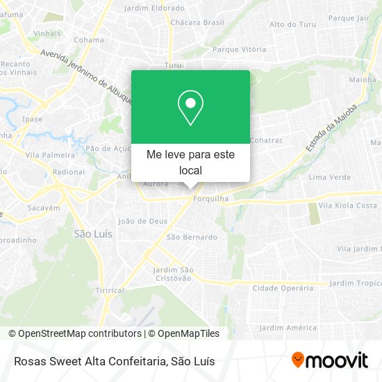 Rosas Sweet Alta Confeitaria mapa