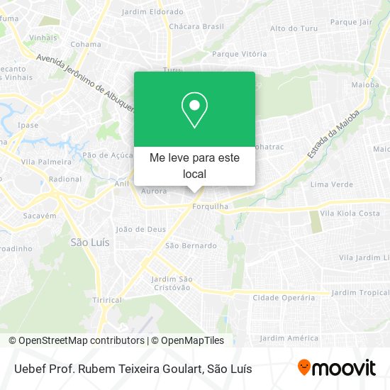 Uebef Prof. Rubem Teixeira Goulart mapa