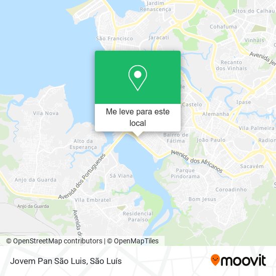 Jovem Pan São Luis mapa