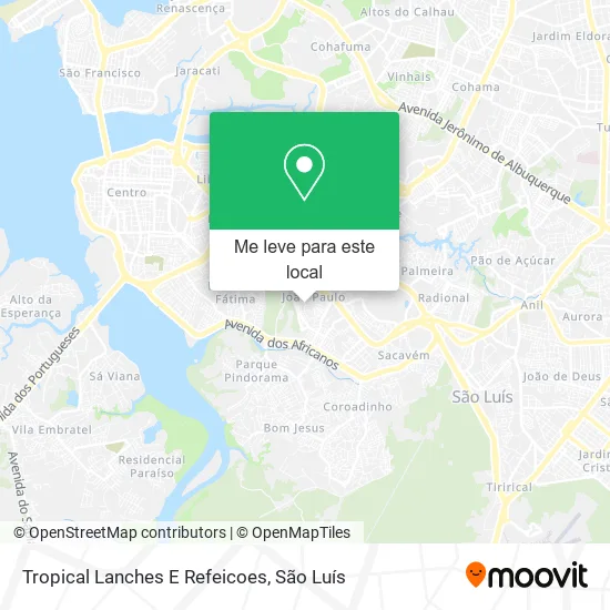 Tropical Lanches E Refeicoes mapa