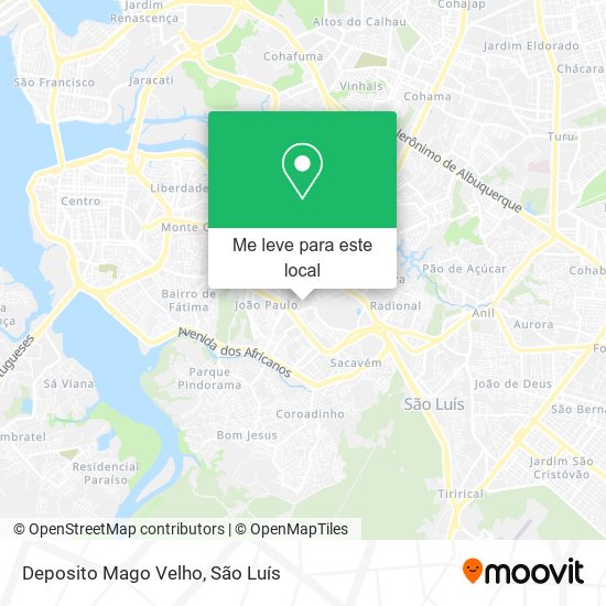 Deposito Mago Velho mapa