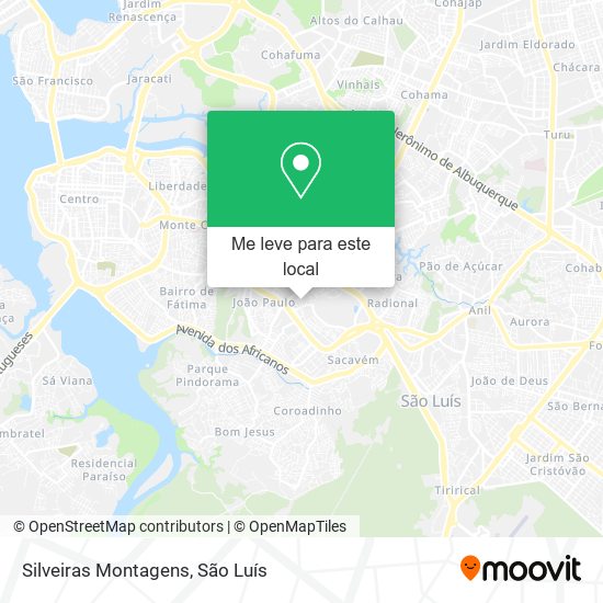 Silveiras Montagens mapa