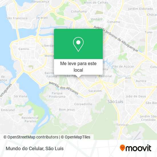 Mundo do Celular mapa