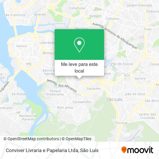 Conviver Livraria e Papelaria Ltda mapa